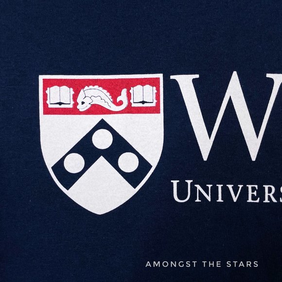 Wharton University of Pennsylvania Blue T-Shirt - Picture 3 of 4